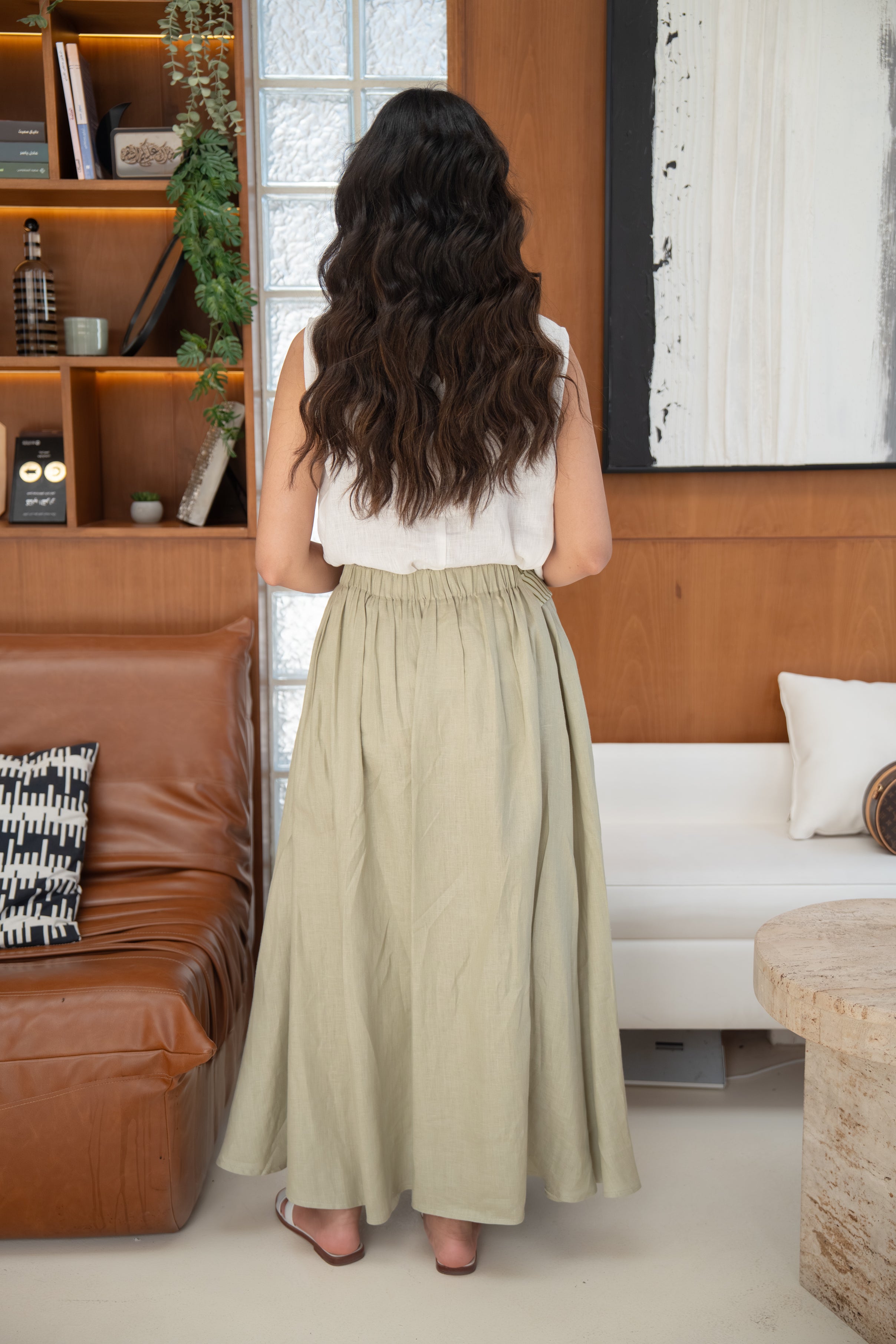 Pistachio Motion Skirt