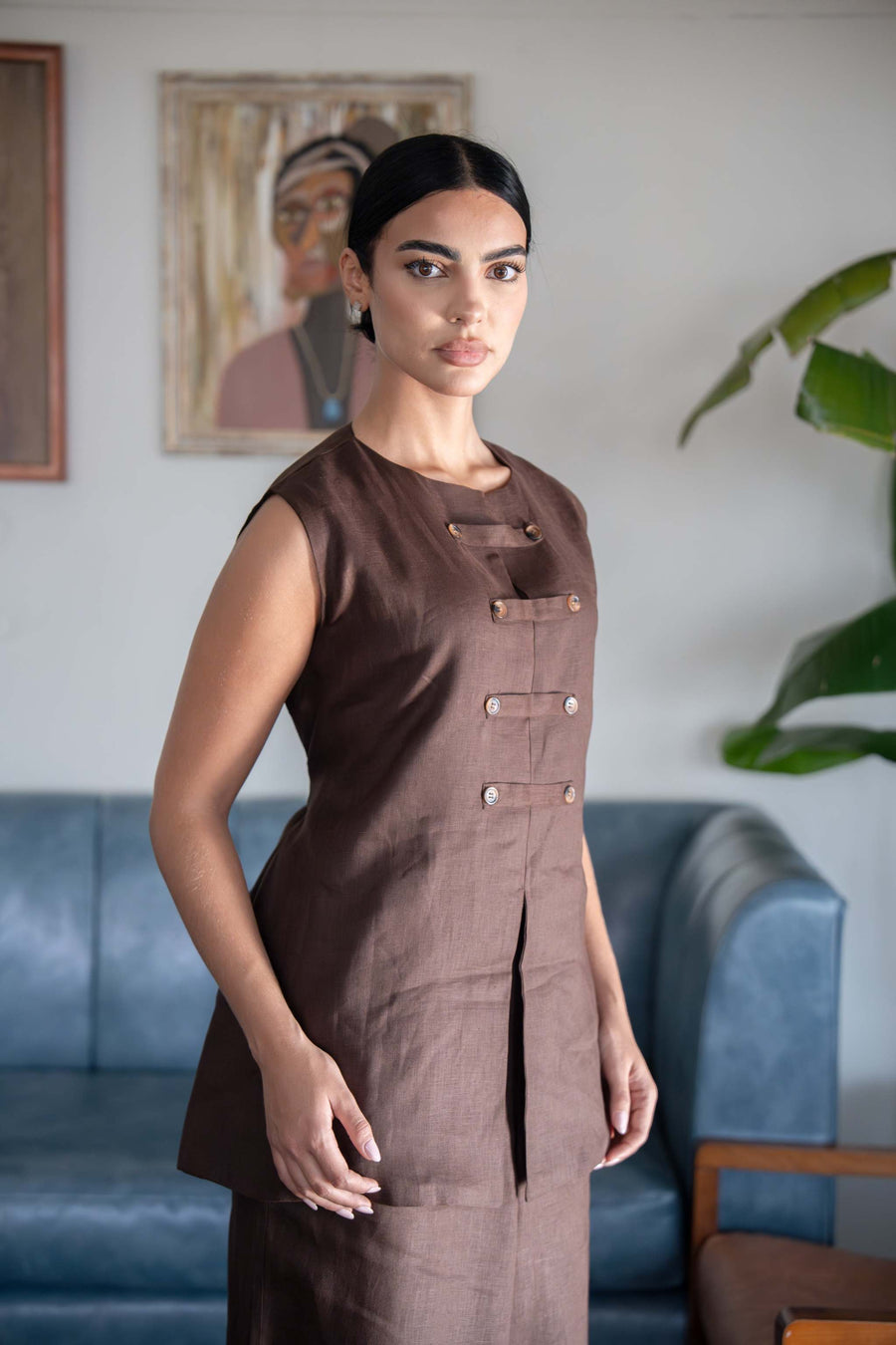 Brown Blouse