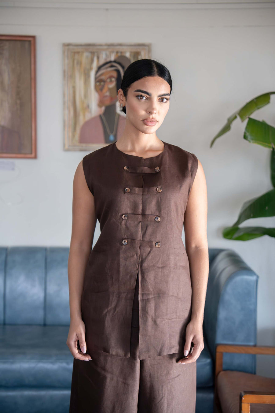 Brown Blouse