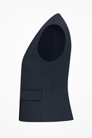 Pinstripe Sleeveless Waistcoat