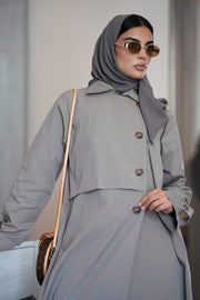 عباية كاكي ترنشكوت