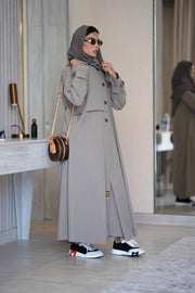 عباية كاكي ترنشكوت