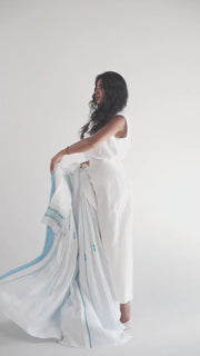 Oceanside-Linen Blazer Abaya