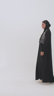 Layal - Black blazer abaya