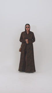 Mars - Lightweight jacquard silk abaya